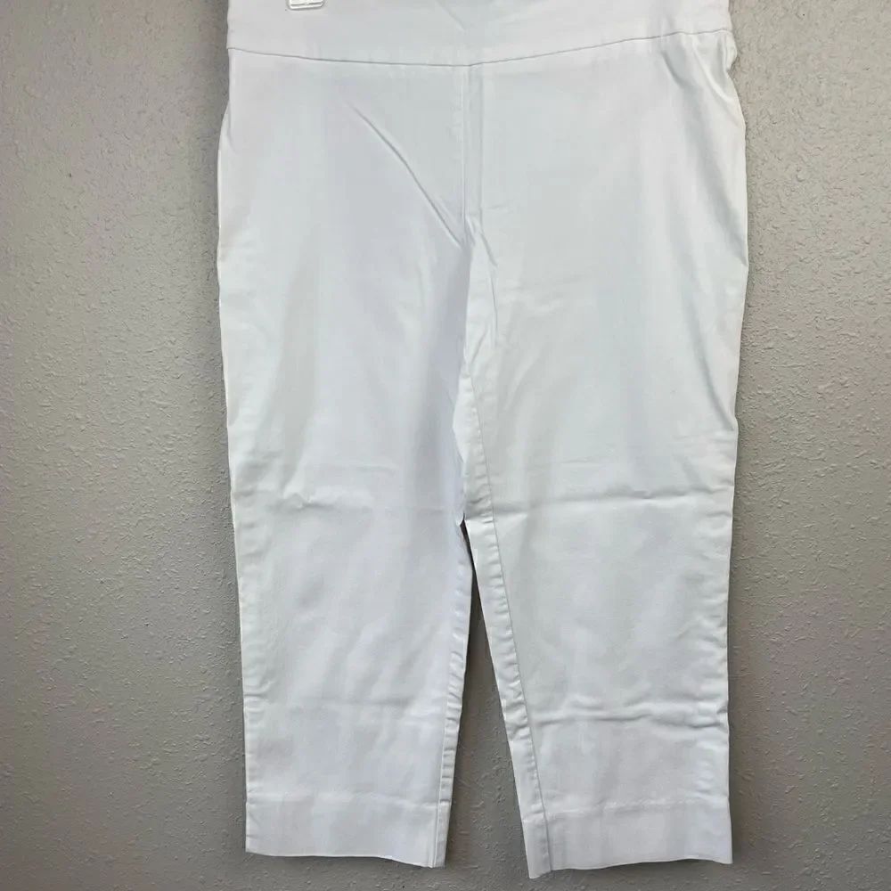 Zac & Rachel White Cropped Pants Size 10 EUC